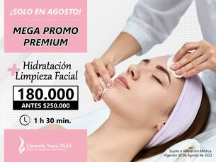 😍👉Mega promo Hidratación + Limpieza facial por $180.000 👈😍