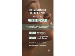 ✨Promoción especial para tratamientos con Láser CO2 Fraccionado
