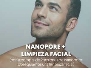 Promoción Nanopore+limpieza facial 15% off