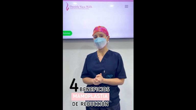 Mamoplastia de reducción - Dra. Daniela Stephania Vaca Grisales