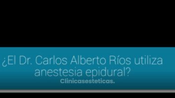 ¿Qué tipo de anestesia utiliza el Dr. Ríos?