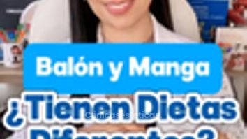 Las dietas para la cirugía de manga gástrica y el balón intragástrico - Dr. Diego Lozano R.